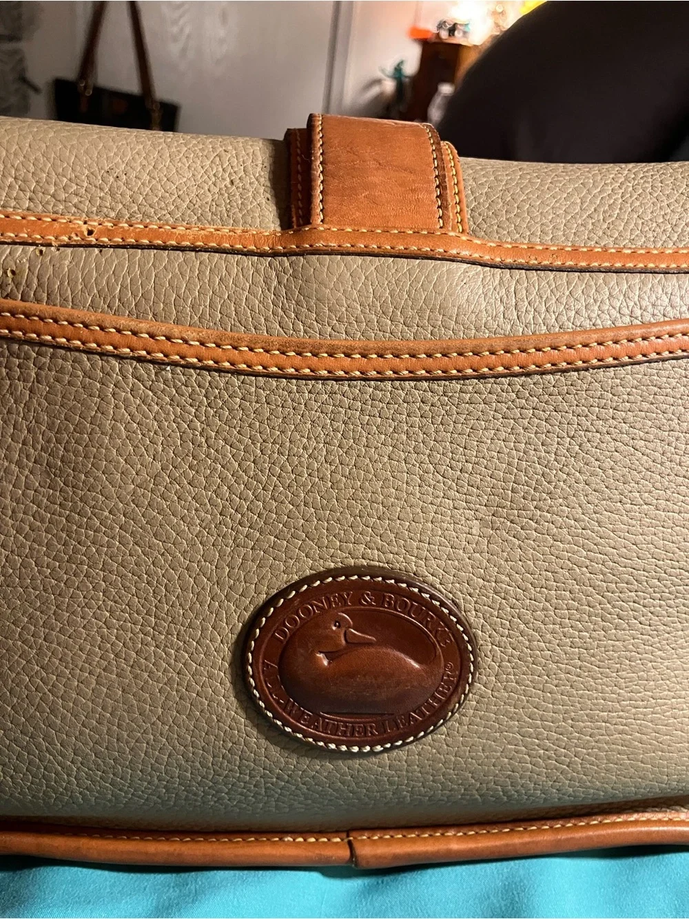Vintage 80s Dooney & Bourke Over-Under Equestrian Crossbody
